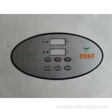 PVC Graphic Overlay Printing Scratchproof Keypad With 3M Ad